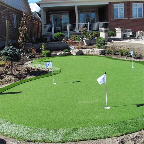 designing a backyard putting green.